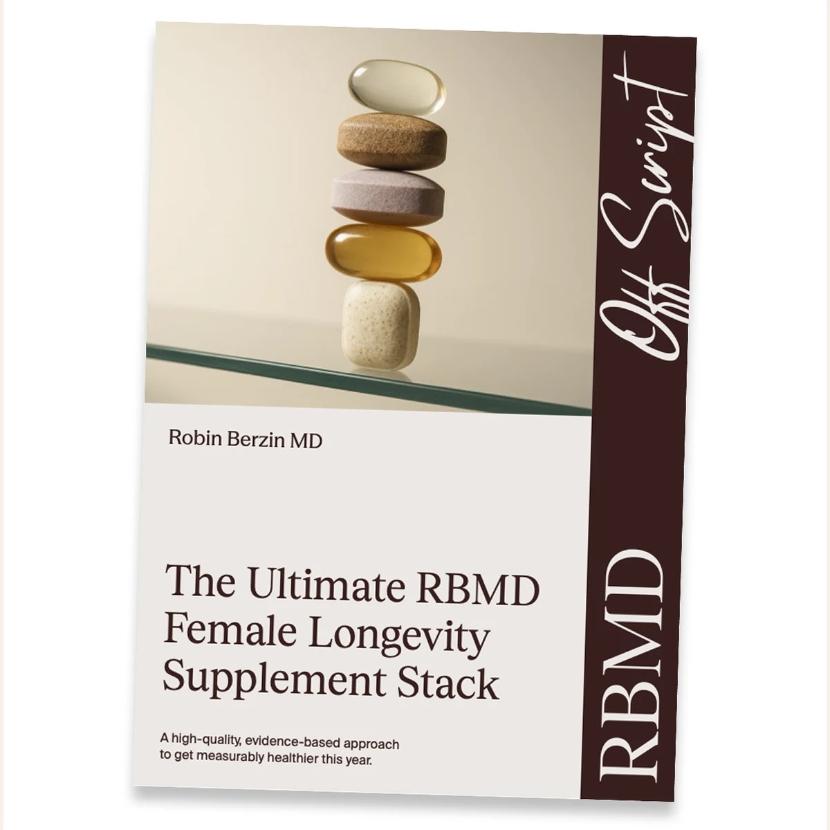 Robin Berzin MD supplement stack lead magnet cover.